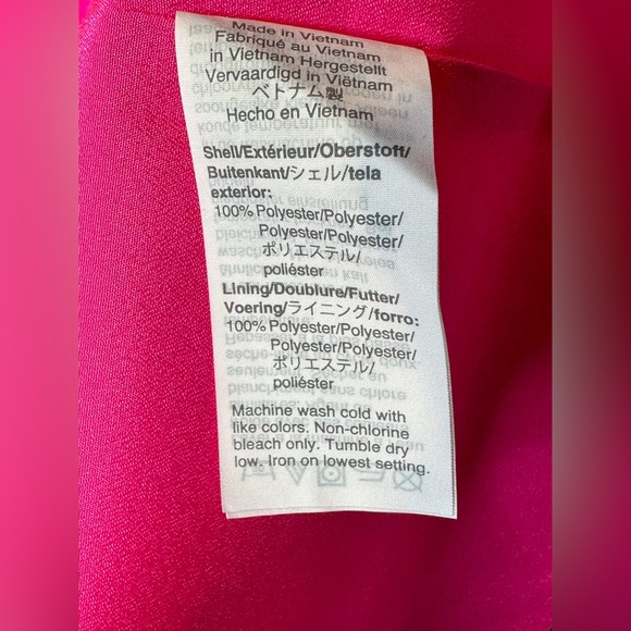 J. Crew Swingy Bow Neck Hot Pink Bronze Bow Dress Size XXS - Picture 12 of 14